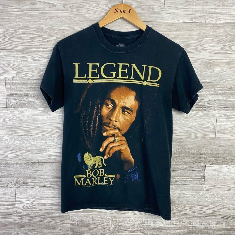 Bob Marley Jamaica Black Legend Short Sleeve Shirt